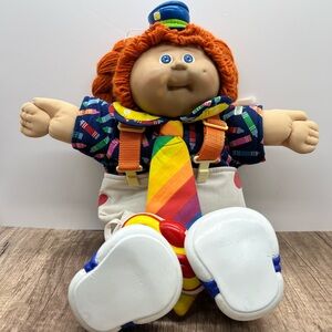 Vintage Cabbage Patch Clown Doll with Removable Mask – Collectible HTF!
